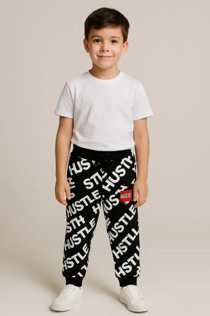 Premium Black Cotton Fleece Winter Jogger Trouser – Fit for All-Day